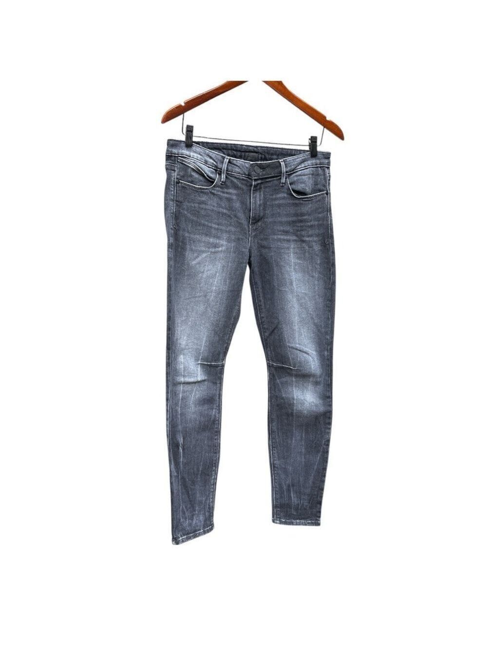 RTA (Road to Awe) SZ 28 blue distressed stretch skinny mid rise jean